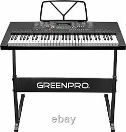 Greenpro 61 Key Portable Piano Electronique Clavier, Affichage Led Avec