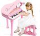 Jouet Clavier Piano De 31 Touches Pour Enfants Cadeau D'anniversaire Pour Filles Piano Musical Rose