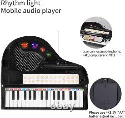Jouet clavier piano pour enfants, instrument de musique électronique pour tout-petits avec microphone