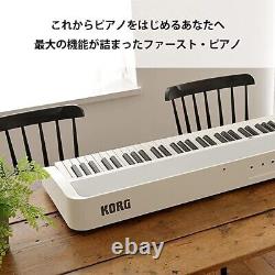 Korg B2 Piano Électronique, 88 Clés, Noir, Support De Musique Inclus