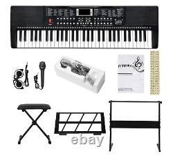 LIVRAISON GRATUITE ? Piano Électrique / Clavier + USB MIDI + Stand + Banc