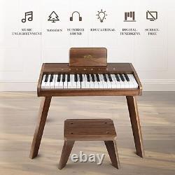 Les enfants Piano numérique clavier, jouet instrument éducatif musical, piano en bois pour