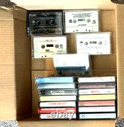 Lot de cassettes 100 cassettes rock classiques en tout, principalement des années 1970 et 1980 +