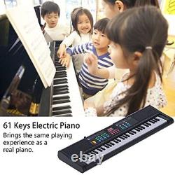MQ6186 Clavier Piano Portable 61 Touches Piano Numérique Électronique de Musique