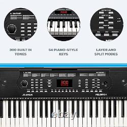 Mélodie clavier électrique numérique Melody 54 avec 54 touches, haut-parleurs, 300 sons