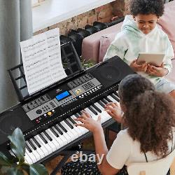 Piano clavier 61 touches MUSTAR, clavier piano sensible au toucher pour débutants, Elec