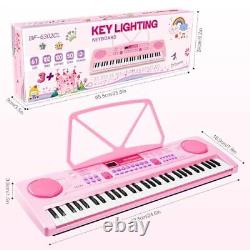 Piano clavier pour enfants, clavier portable électronique numérique à 61 touches.