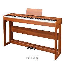 Piano électrique à 88 touches de taille standard Glarry pour débutants, 3 pédales, casque, housse