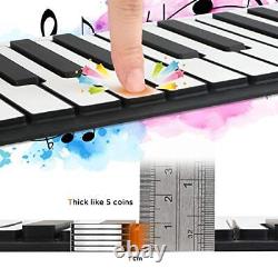 Piano électronique portable à 88 touches enroulables pour enfants, PT88, 88 touches flexibles.