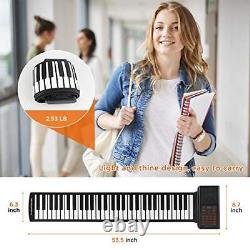 Piano électronique portable à 88 touches enroulables pour enfants, PT88, 88 touches flexibles.