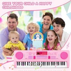 Piano électronique portable pour enfants, clavier 61 touches