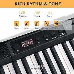 Piano numérique GLARRY 88 touches pour débutant, touches semi-lestées de taille normale, électriques