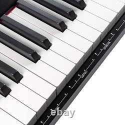 Piano numérique à 88 touches avec clavier complet à touches semi-lestées et alimentation