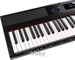 Piano numérique à 88 touches avec clavier complet à touches semi-lestées et alimentation