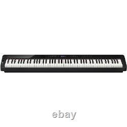Piano numérique à 88 touches lestées Casio PX-S3100BK Slim, noir avec adaptateur secteur, musique