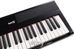 Piano numérique à clavier de 88 touches avec touches semi-lestées de taille normale, alimentation électrique