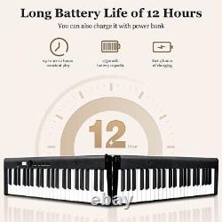 Piano numérique électrique à 88 touches pondérées avec pédale, alimentation et sac