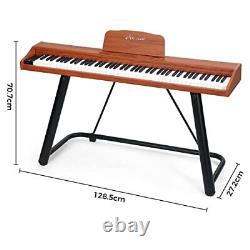 Piano numérique plein format 88 touches, ensemble de clavier électronique avec touches semi-lestées