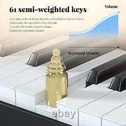 Piano pliable 61 touches Clavier piano semi-lourd Électronique portable