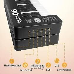 Piano pliable 61 touches Clavier piano semi-lourd Électronique portable