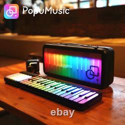 Piano portable intelligent PopuPiano avec lumière LED, clavier de musique à code et 29 touches.