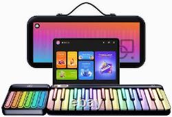 Piano portable intelligent PopuPiano avec lumière LED, clavier de musique à code et 29 touches.