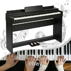 Pro 88 Clé LCD Électrique Numérique Piano 3 Pedal Music Keyboard Pleine Taille Poids