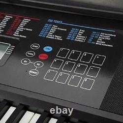 Rockjam 61 Keyboard Piano Avec Kit D'affichage Tactile, Support De Clavier, Piano