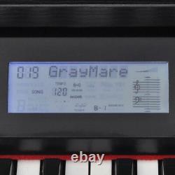 Vidaxl 88-key Piano Numérique Avec Pedals Black Melamine Board Keyboard Music