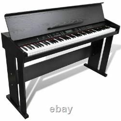 Vidaxl Classic Electronic Piano Numérique Avec 88 Clés Et Support De Musique