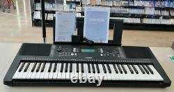 Yamaha Psr-e373 61 Key Portable Piano Keyboard Avec Music Stand & Song Book