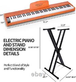 iano for Beginners/Adults with 3-Pedal Board, MIDI/Headphone/Audio Output Feature, for Teaching/Performance/Practice, for Home/Stage/Concert.